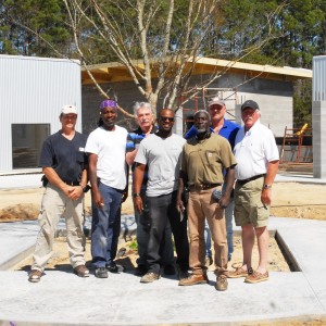 ECMHSP Maintenance Staff with architect Ted Hoffman: (from left to right) Tony Ponds, Marzell Hall, Ted Hoffman, Eugene Mitchell, Vincent Barksdale, Greg Stone, Mike Wilcox